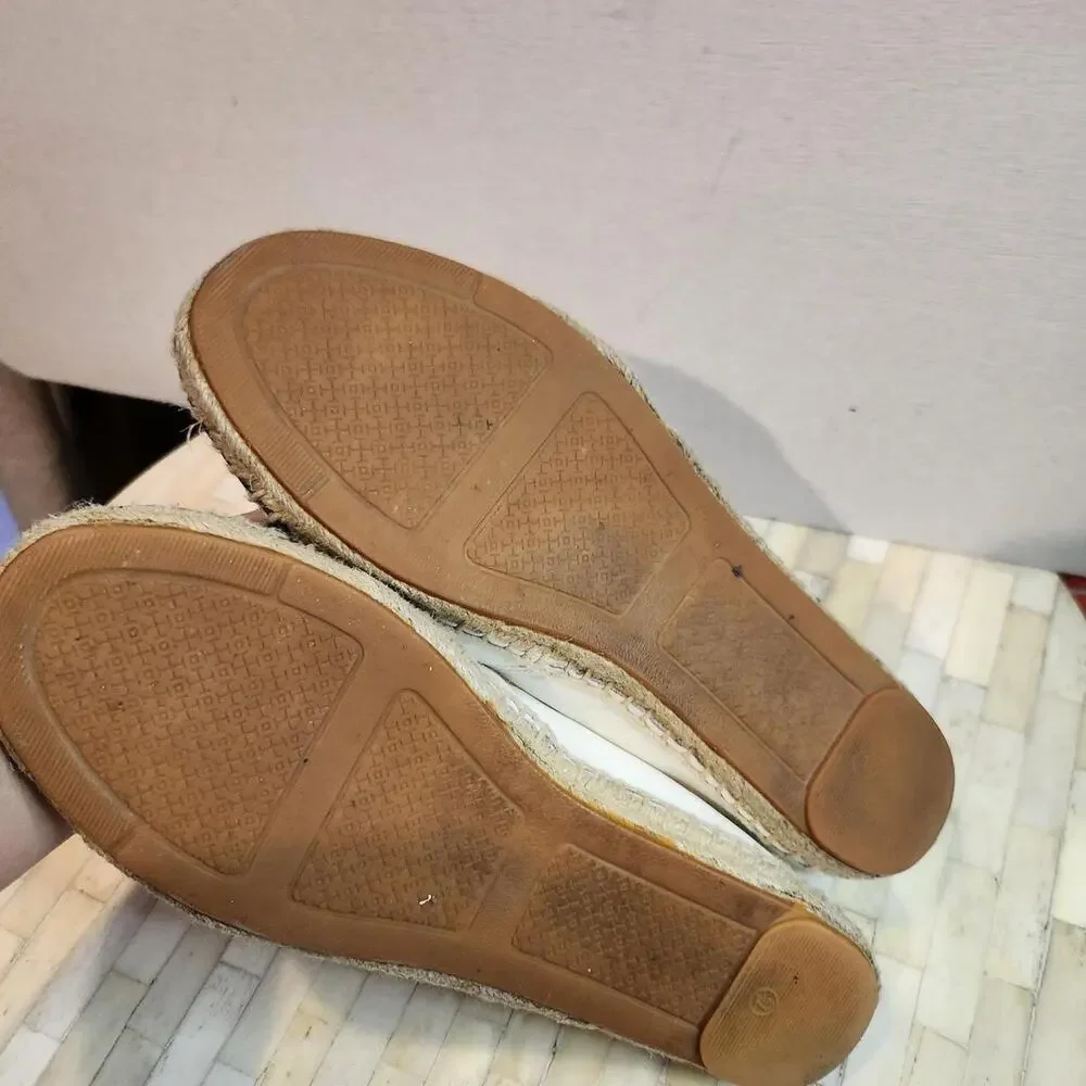Tory Burch Leather Colorblock Espadrille Flats